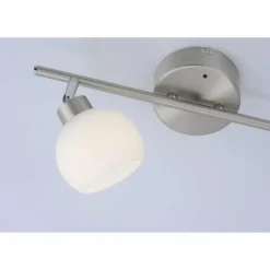 Plafonnier Leuchten Direkt LOLA-LOTTA LED Acier inoxydable, 2 lumières, Télécommandes, Changeur de couleurs
