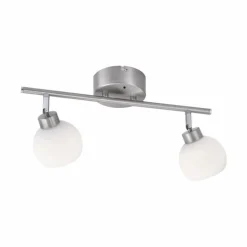Plafonnier Leuchten Direkt LOLA-LOTTA LED Acier inoxydable, 2 lumières, Télécommandes, Changeur de couleurs