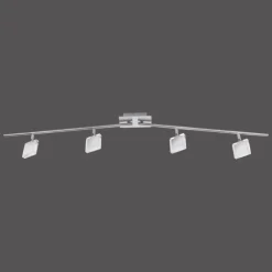 Plafonnier Leuchten Direkt Tony LED Chrome, Nickel mat, 4 lumières