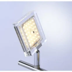 Plafonnier Leuchten Direkt Tony LED Chrome, Nickel mat, 2 lumières