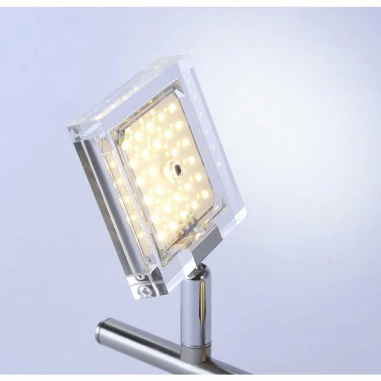 Plafonnier Leuchten Direkt Tony LED Chrome, Nickel mat, 2 lumières