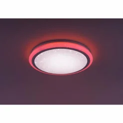Plafonnier Leuchten Direkt Luisa LED Blanc, 2 lumières, Télécommandes, Changeur de couleurs