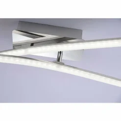 Plafonnier Leuchten Direkt Simon LED Chrome, 2 lumières