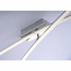 Plafonnier Leuchten Direkt Simon LED Chrome, 2 lumières