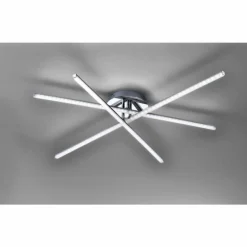 Plafonnier Leuchten Direkt Simon LED Chrome, 3 lumières