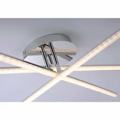 Plafonnier Leuchten Direkt Simon LED Chrome, 3 lumières