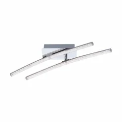 Plafonnier Leuchten Direkt Simon LED Chrome, 2 lumières