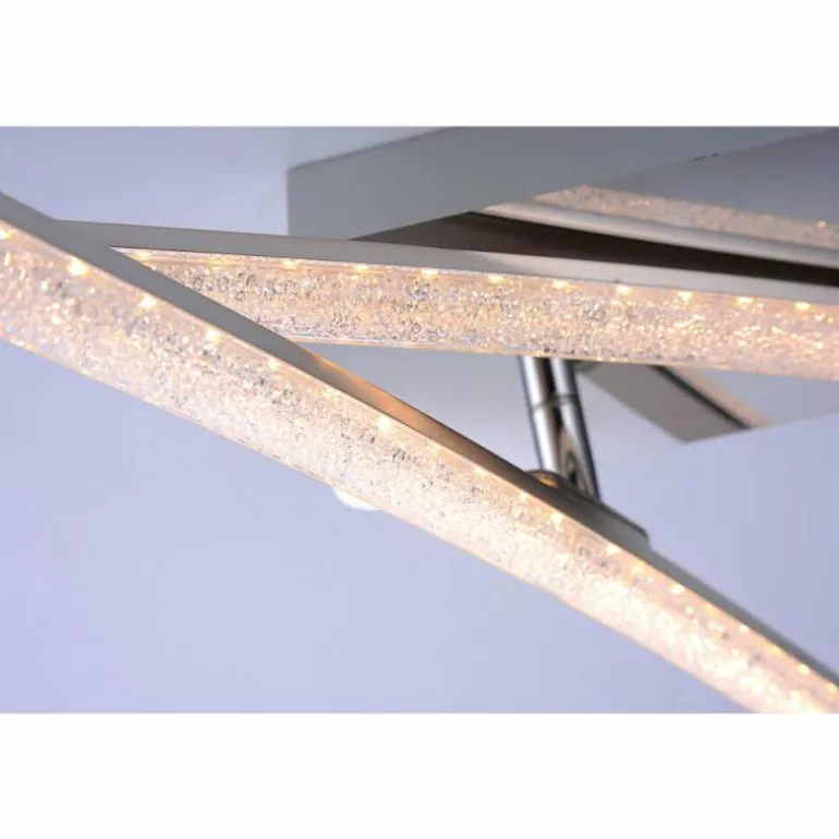 Plafonnier Leuchten Direkt Simon LED Chrome, 2 lumières