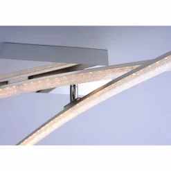 Plafonnier Leuchten Direkt Simon LED Chrome, 2 lumières