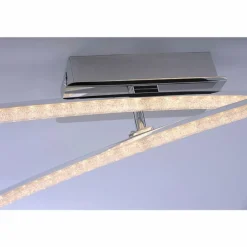 Plafonnier Leuchten Direkt Simon LED Chrome, 2 lumières