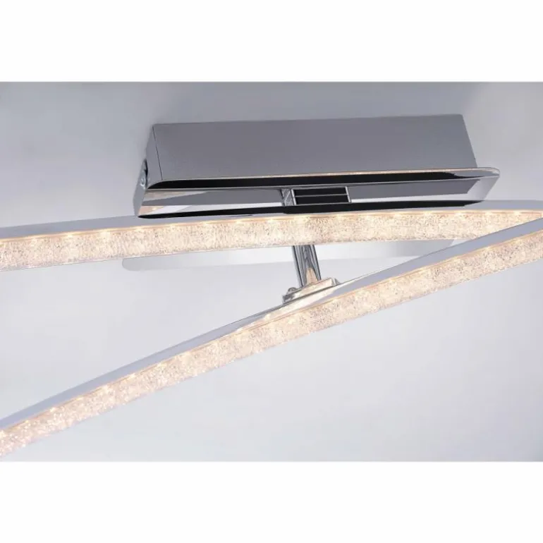 Plafonnier Leuchten Direkt Simon LED Chrome, 2 lumières