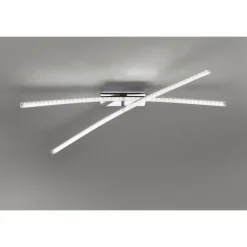 Plafonnier Leuchten Direkt Simon LED Chrome, 2 lumières
