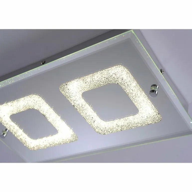 Plafonnier Leuchten Direkt LISA LED Chrome, 2 lumières