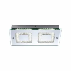 Plafonnier Leuchten Direkt LISA LED Chrome, 2 lumières