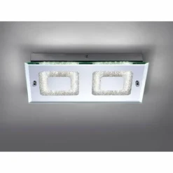 Plafonnier Leuchten Direkt LISA LED Chrome, 2 lumières