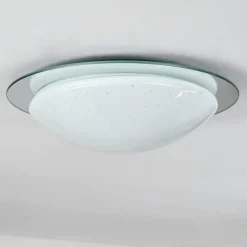 Plafonnier Leuchten Direkt SKYLER LED Chrome, 1 lumière