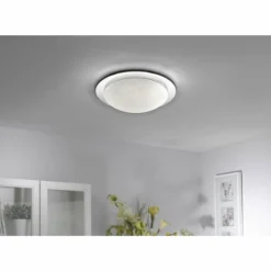 Plafonnier Leuchten Direkt SKYLER LED Chrome, 1 lumière