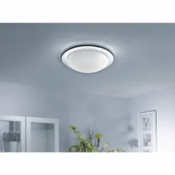 Plafonnier Leuchten Direkt SKYLER LED Chrome, 1 lumière