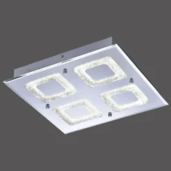 Plafonnier Leuchten Direkt LISA LED Chrome, 1 lumière