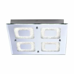 Plafonnier Leuchten Direkt LISA LED Chrome, 1 lumière