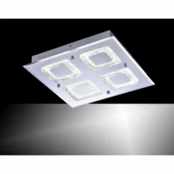 Plafonnier Leuchten Direkt LISA LED Chrome, 1 lumière