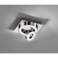 Plafonnier Leuchten Direkt TIM LED Chrome, 2 lumières