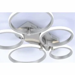 Plafonnier Leuchten Direkt Johanna LED Acier inoxydable, 5 lumières