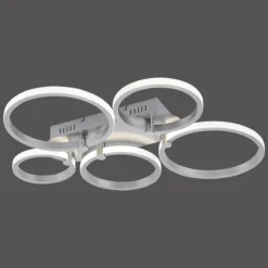 Plafonnier Leuchten Direkt Johanna LED Acier inoxydable, 5 lumières