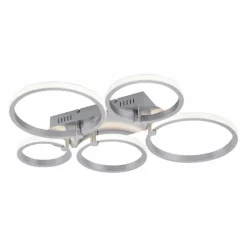 Plafonnier Leuchten Direkt Johanna LED Acier inoxydable, 5 lumières