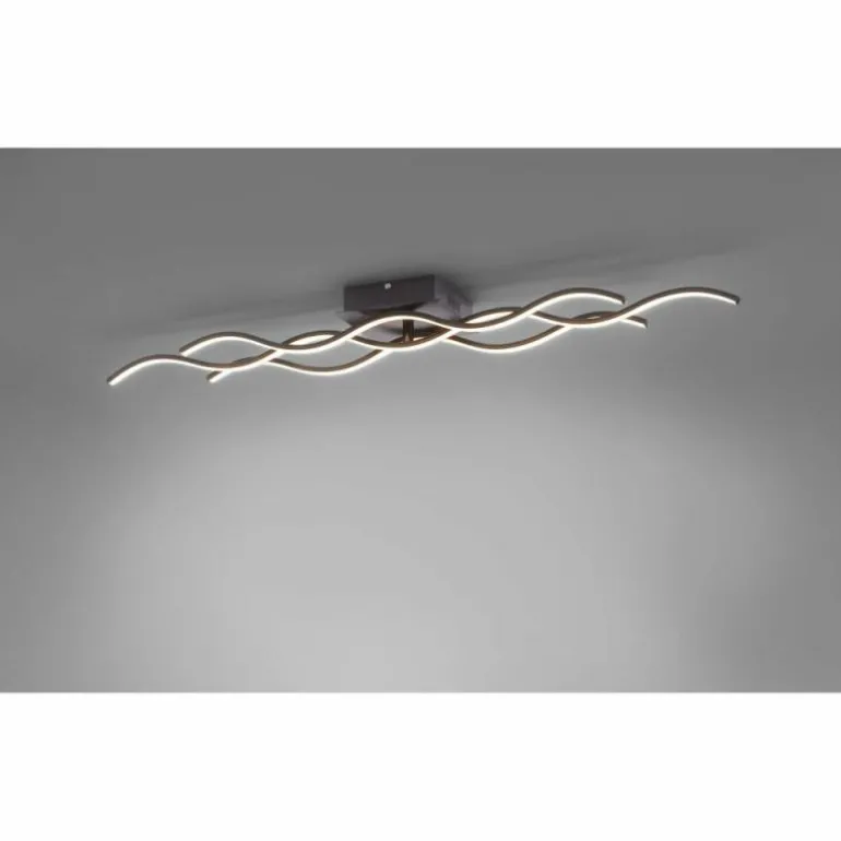 Plafonnier Leuchten Direkt Wave LED Noir, 3 lumières