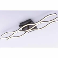 Plafonnier Leuchten Direkt Wave LED Noir, 3 lumières