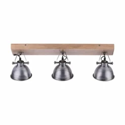 Plafonnier Leuchten Direkt Acier brossé, 3 lumières