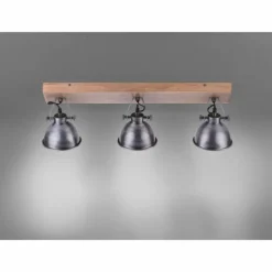 Plafonnier Leuchten Direkt Acier brossé, 3 lumières