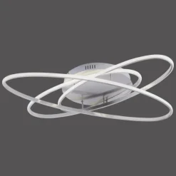 Plafonnier Leuchten Direkt MALIK LED Acier inoxydable, 1 lumière, Télécommandes