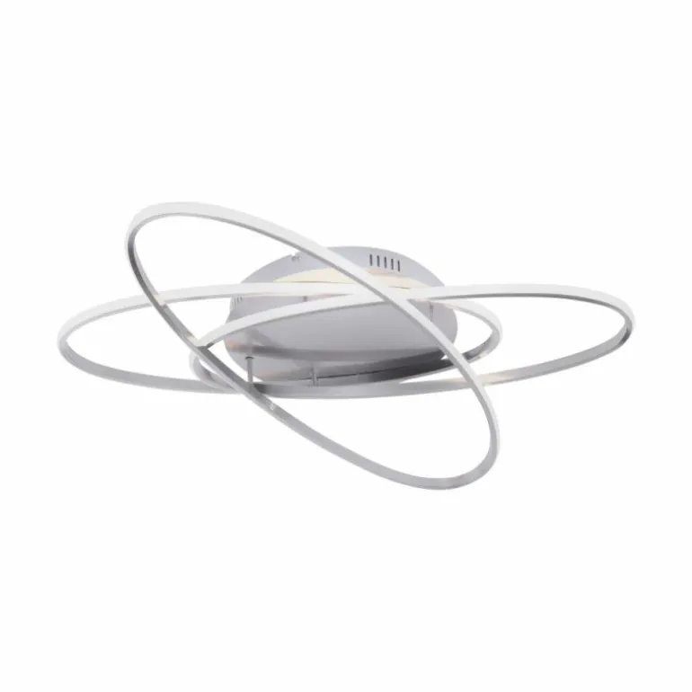 Plafonnier Leuchten Direkt MALIK LED Acier inoxydable, 1 lumière, Télécommandes