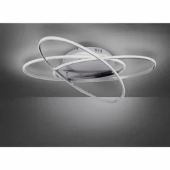 Plafonnier Leuchten Direkt MALIK LED Acier inoxydable, 1 lumière, Télécommandes