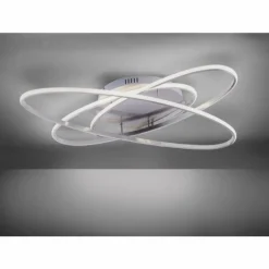 Plafonnier Leuchten Direkt MALIK LED Acier inoxydable, 1 lumière, Télécommandes