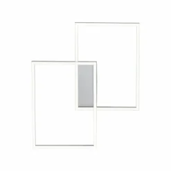 Plafonnier Leuchten Direkt IVEN LED Acier inoxydable, 2 lumières, Télécommandes