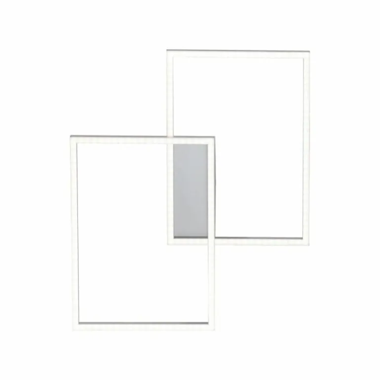 Plafonnier Leuchten Direkt IVEN LED Acier inoxydable, 2 lumières, Télécommandes