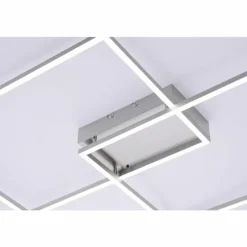 Plafonnier Leuchten Direkt IVEN LED Acier inoxydable, 2 lumières, Télécommandes