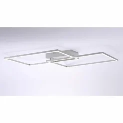 Plafonnier Leuchten Direkt IVEN LED Acier inoxydable, 2 lumières, Télécommandes