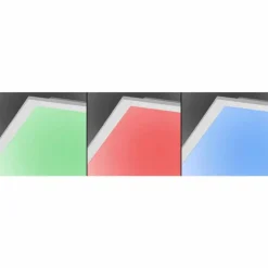 Plafonnier Leuchten Direkt Ls-FLAT LED Blanc, 1 lumière, Télécommandes, Changeur de couleurs