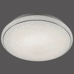 Plafonnier Leuchten Direkt Ls-JUPI LED Blanc, 1 lumière, Télécommandes, Changeur de couleurs