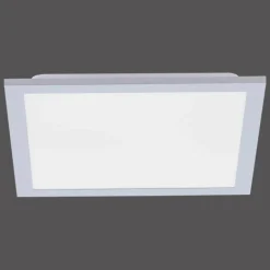 Plafonnier Leuchten Direkt FLAT LED Argenté, 1 lumière, Télécommandes