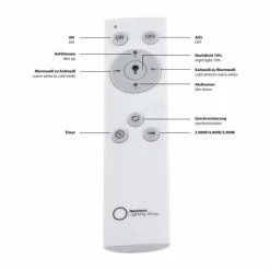 Plafonnier Leuchten Direkt FLAT LED Argenté, 1 lumière, Télécommandes