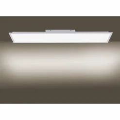 Plafonnier Leuchten Direkt FLAT LED Argenté, 1 lumière, Télécommandes