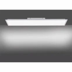 Plafonnier Leuchten Direkt FLAT LED Argenté, 1 lumière, Télécommandes