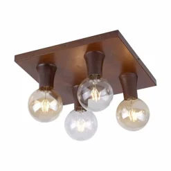 Plafonnier Leuchten Direkt TURN ME Rouille, 4 lumières