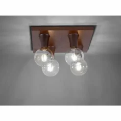 Plafonnier Leuchten Direkt TURN ME Rouille, 4 lumières