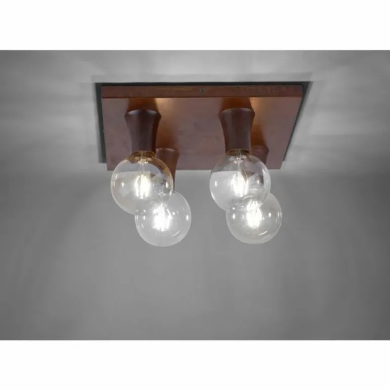 Plafonnier Leuchten Direkt TURN ME Rouille, 4 lumières